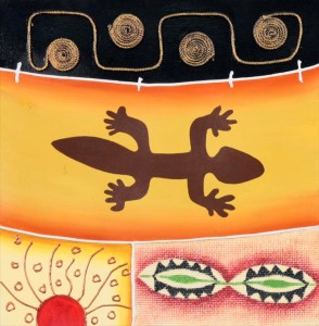 Iguana, part of the Nazca Lines series