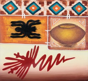 The Frigate Bird #2, part of the Nazca Lines series